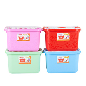 Récipient de stockage en plastique de haute qualité de 12L avec couvercle et poignée sécurisés, idéal pour l'organisation de la maison et la vente directe d'usine - Product Image 5