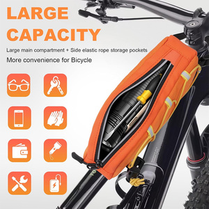 Bolsa personalizada para cuadro delantero <span class=keywords><strong>de</strong></span> <span class=keywords><strong>bicicleta</strong></span>, bolsa <span class=keywords><strong>de</strong></span> tubo superior impermeable para <span class=keywords><strong>bicicleta</strong></span>, para carretera, montaña, ciclismo al aire libre, viaje, senderismo - Product Image 4