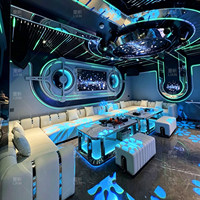 Kaca Cermin Infinity Kustom untuk Dekorasi Dinding Klub Malam, KTV, Bar, Lounge, Dekorasi Klub Modern, Hiasan Dinding Gantung