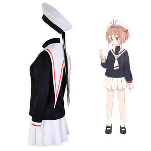 Traje de Sailor de Saint Weida para chica, <span class=keywords><strong>Cosplay</strong></span> de <span class=keywords><strong>Sakura</strong></span> de manga larga para mujer, ropa para estudiante - Product Image 2