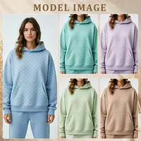 Ensembles de sport pour femmes avec logo personnalisé, fabricant d'ensembles de fitness pour la gym, sweats à capuche d'hiver épais, survêtements décontractés