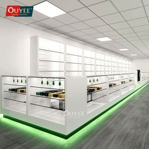 Présentoir de comptoir de magasin Dispensaire optique Meubles pour magasins de fumée Fournitures pour magasin avec verre - Product Image 4