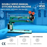 Machine à coudre manuelle à double servo de type 1400 pour boîtes, agrafeuse pour carton ondulé, agrafeuse pour carton pour la production d'emballages