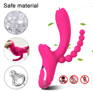 3 in 1 Clit Sucker Dildo <b>Vibrators</b> for Women Clitoris G Spot Tongue Licking Vacuum Stimulator Sex Toys Adult Goods for Female - Product Image 2
