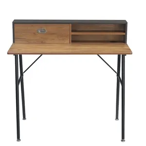 简约奢华设计木制书房桌工业风格办公写字台