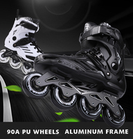 Patins à roulettes professionnels en ligne avec roues en PU, bottes durables pour le fitness en extérieur, chaussures de patinage de course pour adultes, entraînement