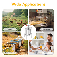 Presse manuelle en acier inoxydable pour miel et cire d'abeille, équipement d'apiculture, extracteur de miel pour la séparation du miel et de la cire d'abeille