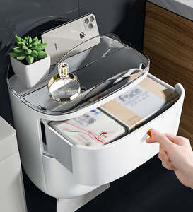JOYBOS <span class=keywords><strong>porta</strong></span> carta igienica <span class=keywords><strong>con</strong></span> ripiano per Dispenser di salviettine umidificate e contenitore per <span class=keywords><strong>porta</strong></span> carta da bagno <span class=keywords><strong>con</strong></span> cassetto portaoggetti