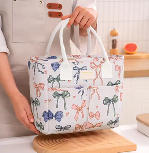 Sac isotherme pour déjeuner de très grande capacité 8,8 L, écologique, durable, en polyester avec doublure en PEVA, fermeture éclair, apparence personnalisable - Product Image 6