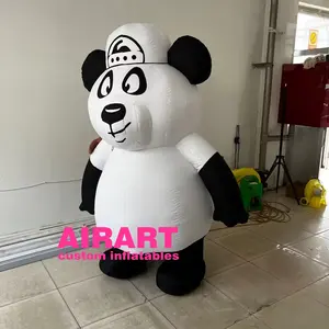 Disfraz de Panda inflable, muñeco de dibujos animados, para caminar