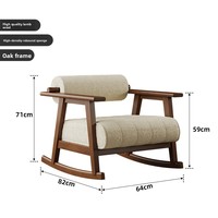 Canapé-lit japonais en bois massif de style Wabi-Sabi vintage personnalisable pour hôtels, maisons d'hôtes, salons et chambres