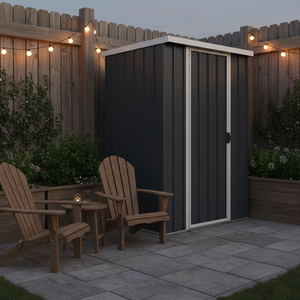 EF0403-H175-H Cobertizos Metálicos de Almacenamiento para Exteriores de 4 x 3 Pies - Product Image 1