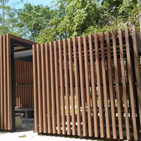 Tuyau en matériau composite résistant aux intempéries et aux UV imperméable WPC Tube décoratif écologique