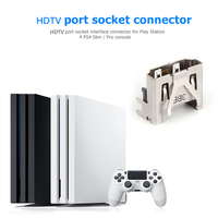 WEIAI pour PS4 Slim Pro Console, connecteur d'interface de prise HD, remplacement