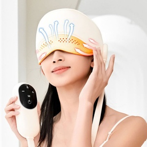 Masseur oculaire chauffant 2-en-1 électrique à compression d'air et vibrant pour le sommeil, soulagement de la douleur et relaxation - Product Image 4