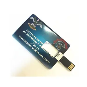 升华型c 16GB信用卡形状usb记忆棒定制商务访问卡usb闪光塑料晶片usb卡