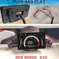 Meter Digital Sepeda Motor untuk Aksesoris Honda Ex5 Dream