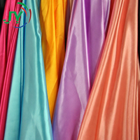 Tissu de doublure en satin 100% polyester 100D 110GSM, tissé, lisse, soyeux, doux, confortable, uni, teint, pour veste, manteau, vêtements