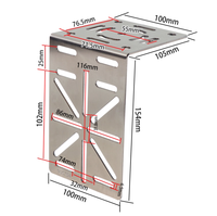 Support mural d'angle extérieur en métal de 25 cm pour caméra de sécurité CCTV, adaptateur de fixation, support d'extension CCTV, accessoire de surveillance
