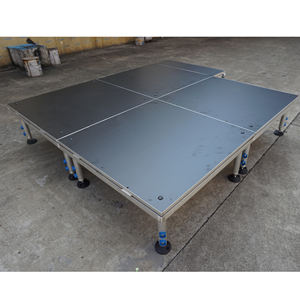 Escenario Portátil Ligero de Aluminio de 1m x 1m para Eventos y Espectáculos, Certificado CE, Superficie Antideslizante, Fácil Montaje - Product Image 1