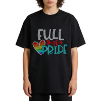 Nouveau design, transfert de strass pour le Mois de la fierté, vinyle thermocollant de haute qualité en gros pour T-shirt
