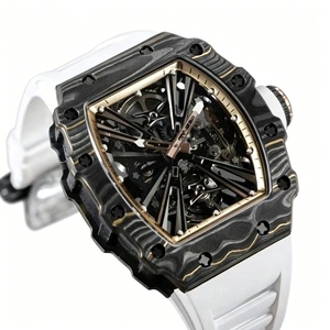 นาฬิกาข้อมือผู้ชาย RM Sport Carbon Fiber Tourbillon รุ่นใหม่ ปี 2026 คุณภาพสูง หรูหรา ระบบจักรกล ตัวเรือนโลหะ สายยาง - Product Image 1