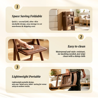 Chaise pliante d'extérieur en plastique marron PP résistante aux UV, testée SGS, avec logo personnalisé pour jardin et terrasse – Vente en gros