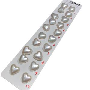 เมไบ เวิลด์ ลูกปัดมุกรูปหัวใจ 15.5 มม. สำหรับทำสร้อยข้อมือ บรรจุกล่อง 20 ชิ้น - Product Image 2