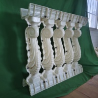 Moldes de Plástico ABS para Columnas Decorativas de Hipocampo, Resistentes y Duraderos, para Fundición Personalizada de Balaustradas de Hormigón para Exteriores Reazone