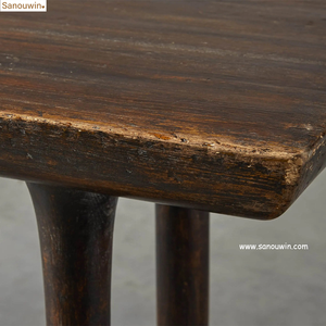 Table Console Antique Classique Chêne Foncé avec Finition Artisanale Menuiserie Traditionnelle Robuste pour Entrée de Salon - Product Image 6