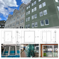Ventanas de Aluminio para Apartamentos Europeos EOKO, Proyecto Personalizado de Ventanas Fijas y Abatibles de Alta Eficiencia Energética para Climas Fríos y Variables