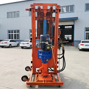 Foreuse hydraulique électrique 4KW portable pour puits <span class=keywords><strong>d</strong></span>'eau, machine de <span class=keywords><strong>forage</strong></span> profond pour couches de sol et de roche - Product Image 2