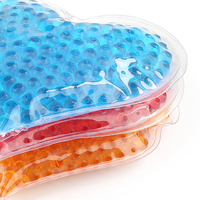 Mini compresse de gel chaude et froide en forme de cœur, réutilisable, apaisante, avec perles de gel rafraîchissantes, masque pour les yeux, compresse de gel pour les lèvres, pour promotion