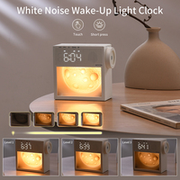 Réveil double alarme en gros avec fonction snooze, lumière d'éveil, 20 bruits blancs naturels, 25 sonneries, 3 niveaux de luminosité, fonction de minuterie