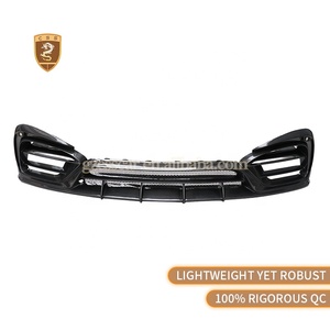 Kit carrosserie en fibre de carbone sèche style Top-C pour <span class=keywords><strong>Mercedes</strong></span> Benz <span class=keywords><strong>AMG</strong></span> GT63 : Lame avant, jupes latérales, spoiler de pare-chocs arrière, capot moteur - Product Image 6
