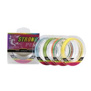 Ligne de pêche flottante tressée en polyéthylène vert fluorescent à 8 brins pour la pêche en rivière et en mer depuis un bateau - Product Image 3