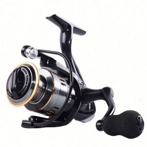 Carrete de Pesca Giratorio de Aleación de Aluminio 10+1BB con Mango Intercambiable Izquierdo/Derecho de Fibra de Carbono y Nylon, 8KG de Arrastre Máximo para Uso en Ríos - Product Image 1