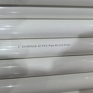 Tuyau d'eau en PVC haute pression certifié NSF SCH40 2" 4" 6" à extrémité plate, norme GB/T10002.1-2006, couleur blanche, pour tuyauterie de relevage EKK256 - Product Image 2