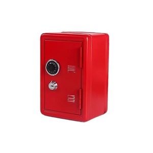 Mini-coffre-fort rectangulaire en métal à double clé pour la vente en gros – Boîte de rangement personnelle pour pièces de monnaie, espèces et bijoux - Product Image 4