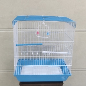 Grande cage à oiseaux en acacia D406 cage pour animaux de compagnie en fer avec plateau en plastique palette et fermeture à bouton pour perroquet <span class=keywords><strong>étourneau</strong></span> muguet oiseaux - Product Image 3