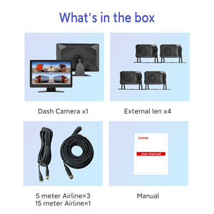 Telecamera 360° 1080p per Camion, <span class=keywords><strong>Dash</strong></span> <span class=keywords><strong>Cam</strong></span> per Veicoli Pesanti, Impermeabile IP69, Dashcam AI, Telecamera per Auto - Product Image 4