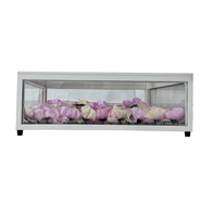 Blumen Spiegel Großhandel LED Dance Floor Panel mit künstlichen Blumen für Hochzeits feier Bar