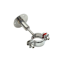 Supports réglables en acier inoxydable 304 316 pour tuyaux, avec sangles de fixation forgées argentées
