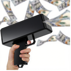 Tirador de pistola de <span class=keywords><strong>dinero</strong></span> de cañón de oro de lujo para fiestas de boda cumpleaños celebraciones de Navidad videos musicales hechos de papel plástico - Product Image 5