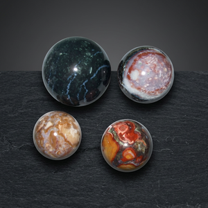 Esferas de Piedra Preciosa Unakita de Primera Calidad, la Mejor Oferta |   Ágata Tallada y Grabada de Alta Calidad |   Decoración para el Hogar Feng Shui de Origen Gujarati con Temática de Ángeles - Product Image 2