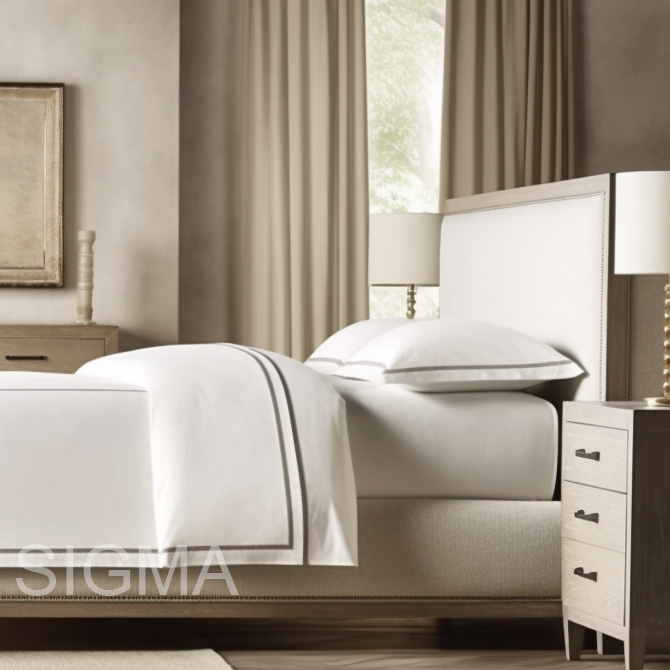 Modern Bedroom Bed Suite  Set Furniture Luxury Oak Solid Wood Bed King Size Wooden Bed