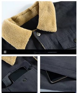 Veste en polaire épaisse pour <span class=keywords><strong>homme</strong></span>, taille plus, automne-<span class=keywords><strong>hiver</strong></span>, pour l'extérieur - Product Image 4