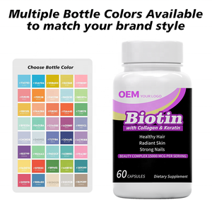 Capsules de biotine OEM avec collagène, kératine, vitamine C, solutions d'emballage personnalisées en usine, conception d'étiquettes, support de marque - Product Image 6