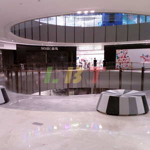 เก้าอี้พักผ่อนไฟเบอร์กลาส Libit รูปทรงกลม ออกแบบตามสั่ง ทนทาน เหมาะสำหรับเฟอร์นิเจอร์ในห้างสรรพสินค้า - Product Image 2