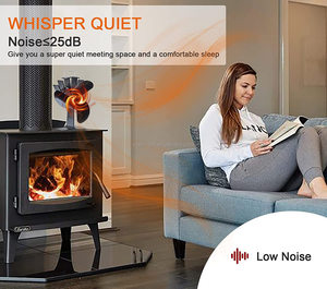 Ventilateur de poêle à <span class=keywords><strong>bois</strong></span> à 3 pales économisant de l'énergie écologique alimenté par la chaleur - Product Image 5